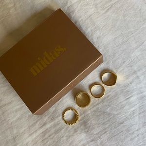 18K GOLD PLATED RING BUNDLE